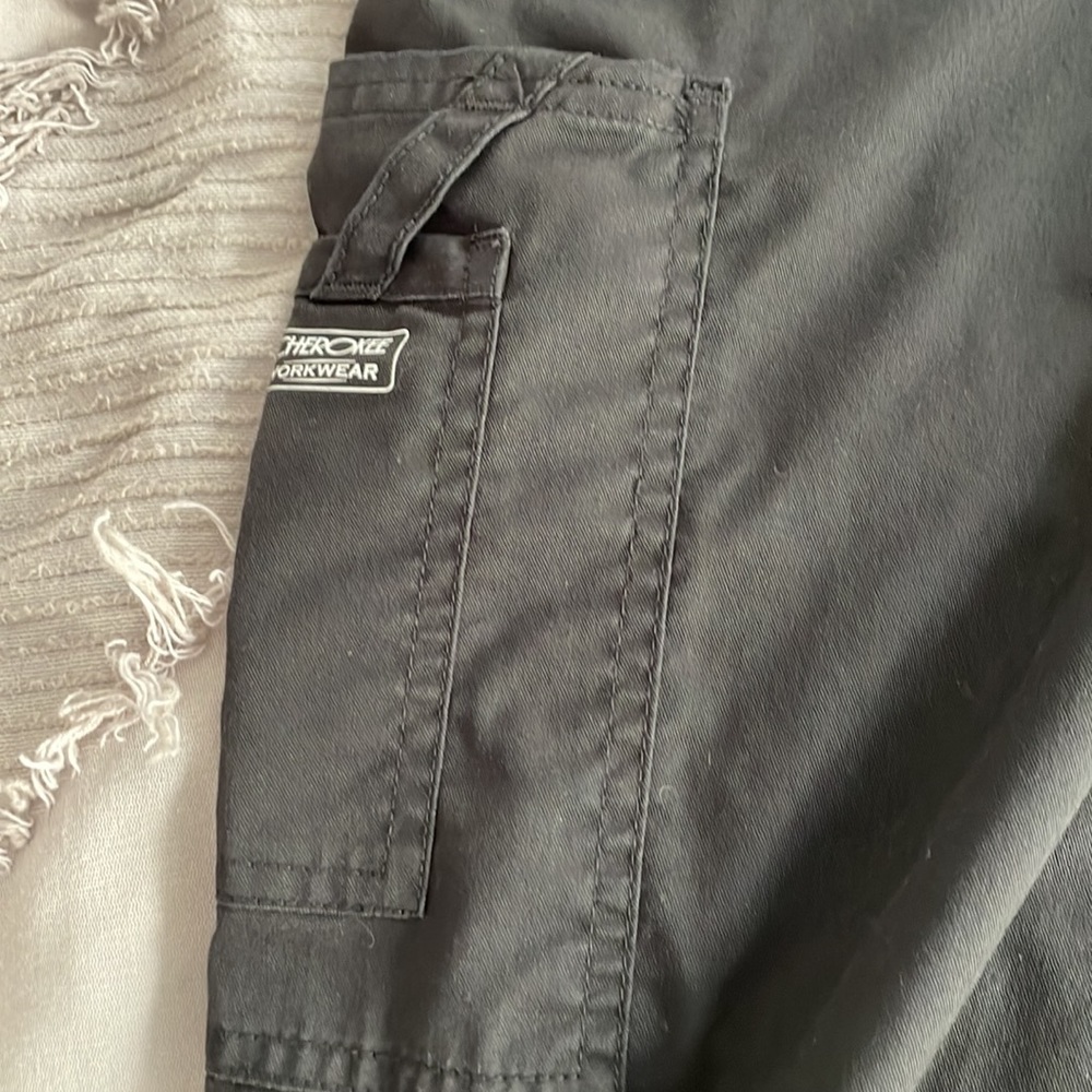 Cherokee Workwear Scrub Flare Pants View 3